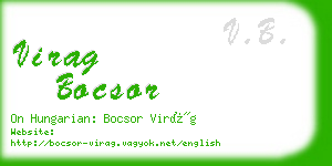 virag bocsor business card